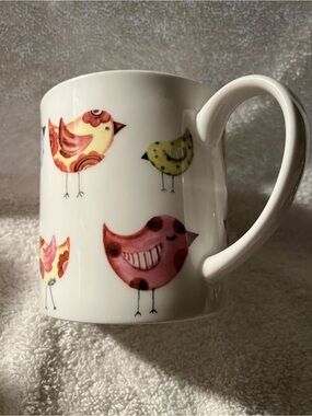 Cute Bird Pattern Fine Bone China Mug by Rose of England